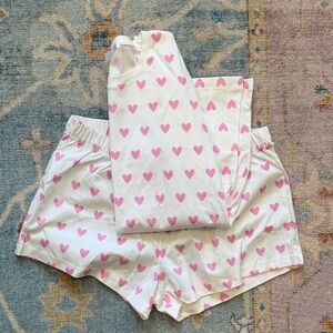 LAKE nwot heart pajama set